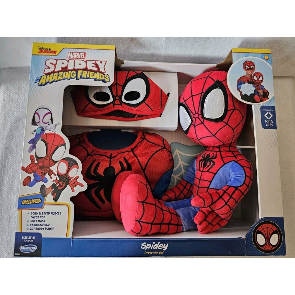 Disney Juniors Toddler Spidey & Friends Dress Up Set with Plush ( Spidey )